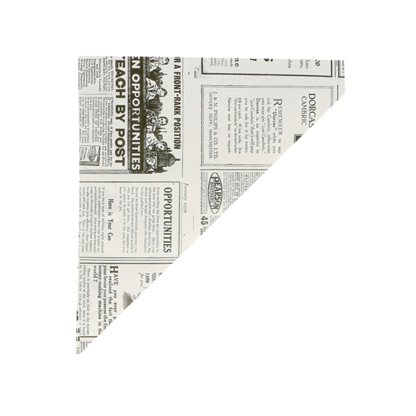Papier-Spitztüten 100g, 170x240mm, Newspaper, für Pommes/Snacks, 2000 Stk.