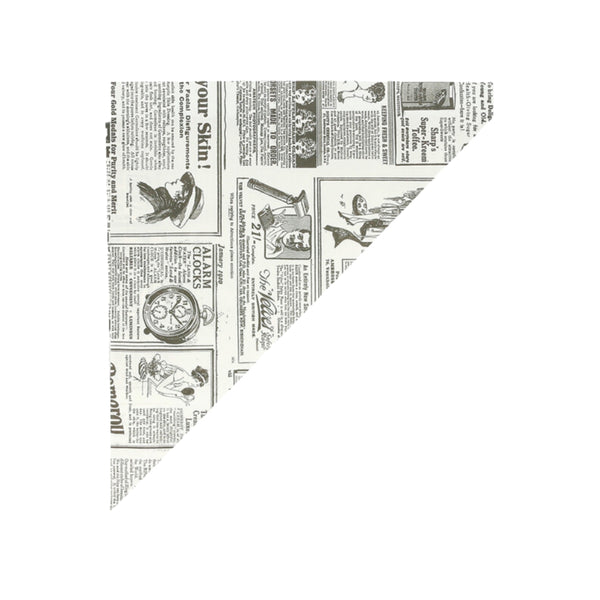 Papier-Spitztüten 250g, 210x295mm, Newspaper, für Pommes/Snacks, 2000 Stk.