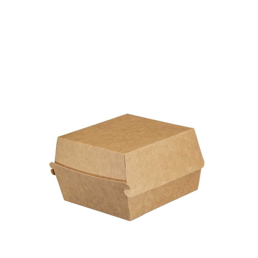 Burger-Box, braun, 110x110x75mm, Pappe, 600 Stk.