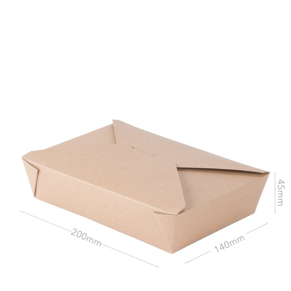 Take-Out-Box 1100ml, Kraftpapier, braun, 200x140x45mm, 300 Stk.