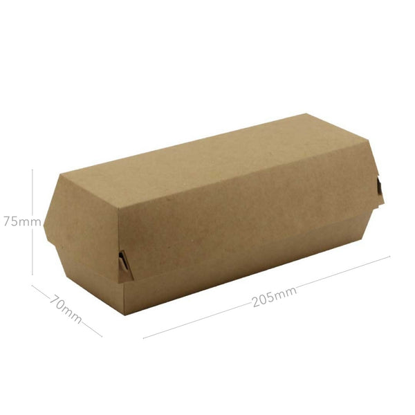 Sandwichbox, Kraftpapier, 205x70x75mm, 600 Stk.