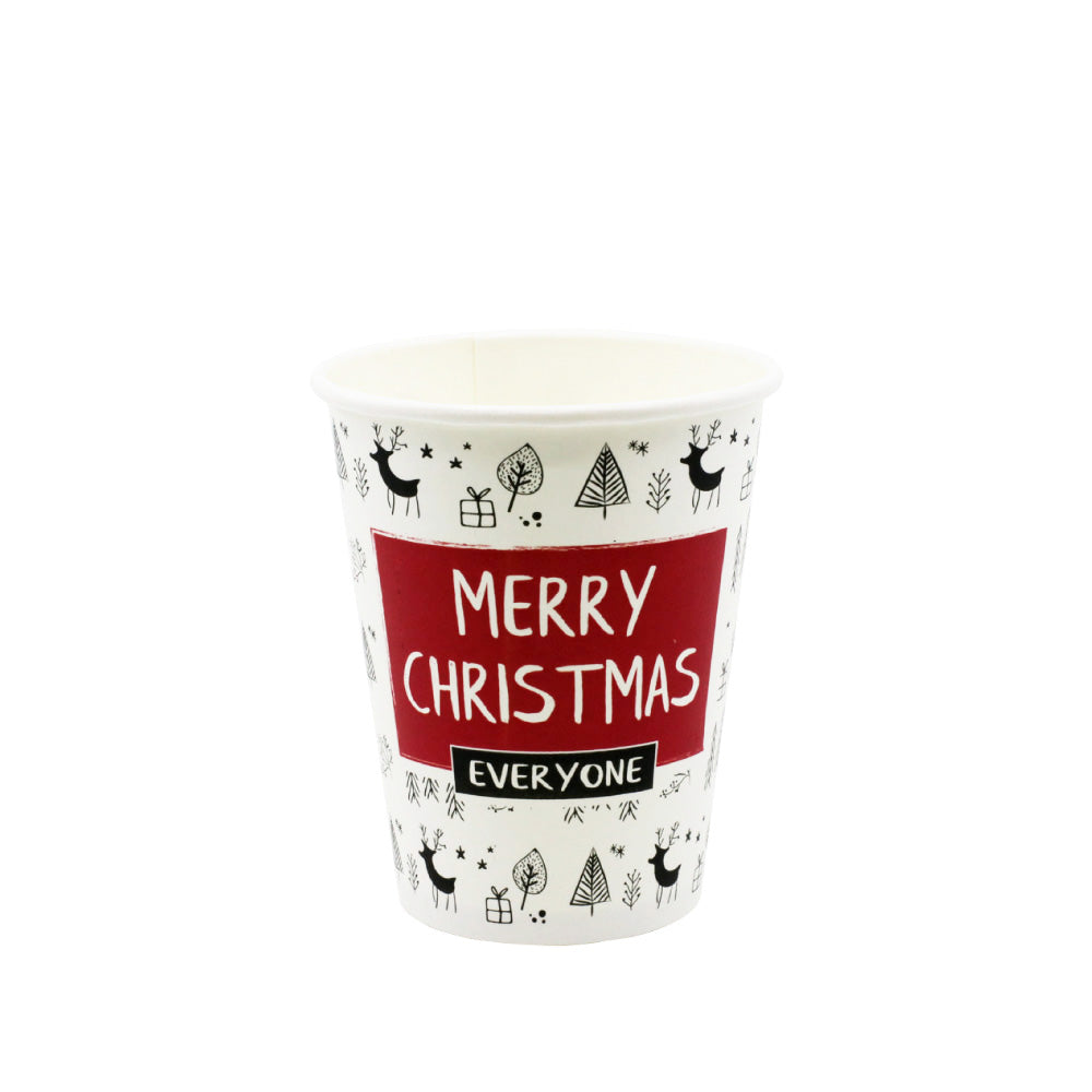 Merry Christmas Coffee To-Go Pappbecher 300ml, Ø90 x 110mm, 1000 Stk.
