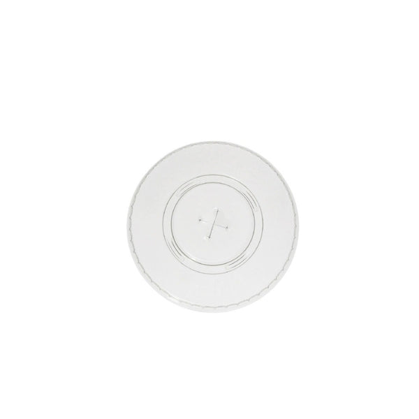 Flach-Deckel mit Kreuz-Schlitz, rPET, Ø90mm, 1000 Stk.