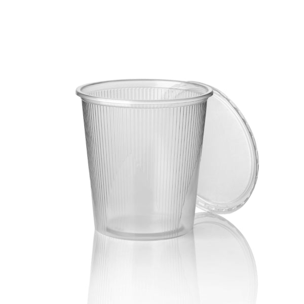 PP-Feinkostbecher 500ml Rund, inkl. Deckel, 250 Sets