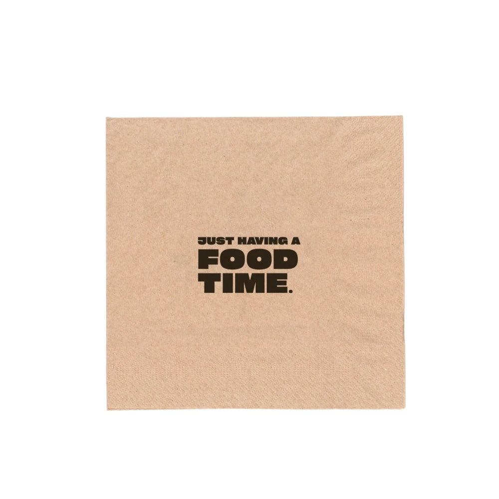 Servietten 2-lg, 24x24cm, 1/4 F., natur-braun, Food-Motiv, 4000 Stk.