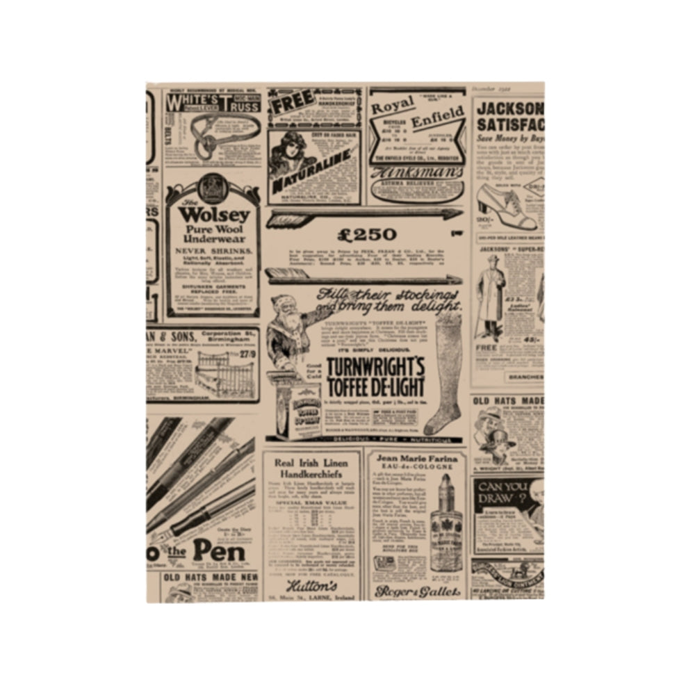 Burgerpapier, fettabweisend, 28x34cm, braun, Newspaper, 1000 Stk.