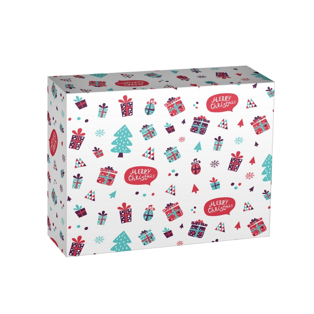 Merry Christmas Donut Box 4er, Karton, 210x250x70mm, Ver.2, 140 Stk.