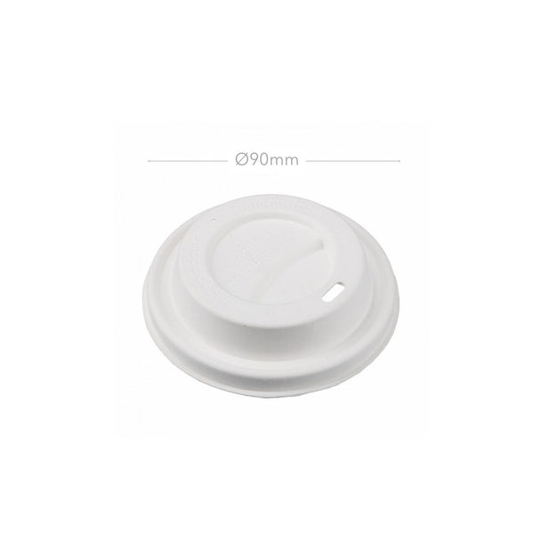 Coffee To-Go Deckel, Ø90mm, Bagasse, 1200 Stk.