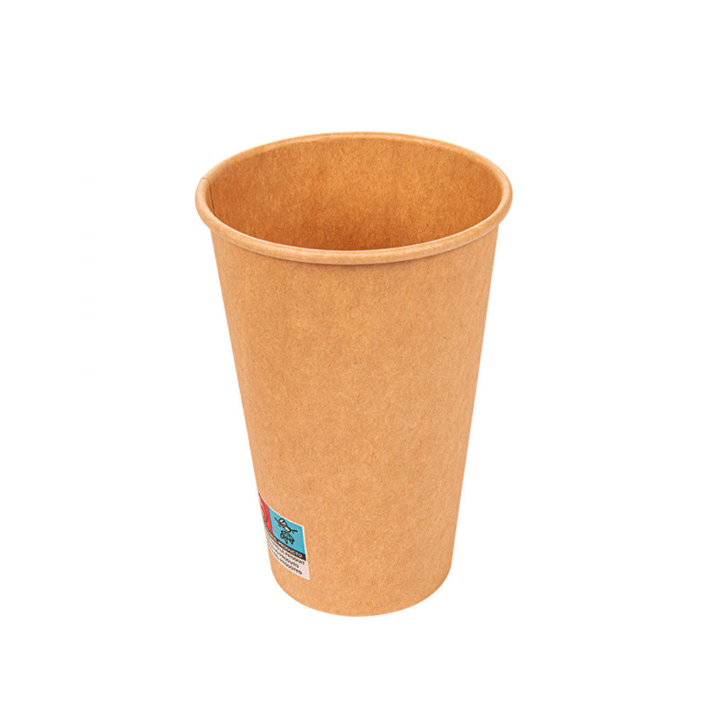 Coffee To-Go Pappbecher 400ml, kraft-braun, Ø90 x 132mm, 1000 Stk.