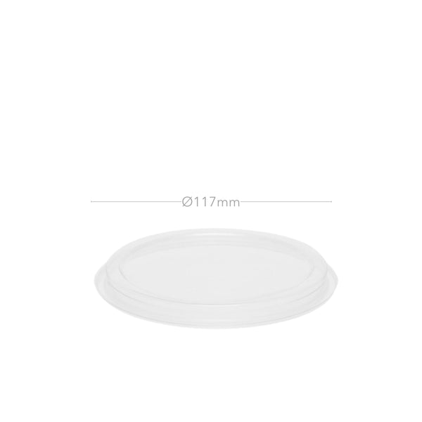 Deli Becher Deckel, Ø117mm, transparent, 750 Stk.