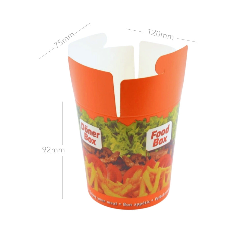 500x Dönerbox 26oz 750ml – Packoa
