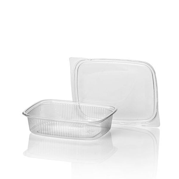 PP-Feinkostbecher 125ml Eckig, inkl. Deckel, 250 Sets