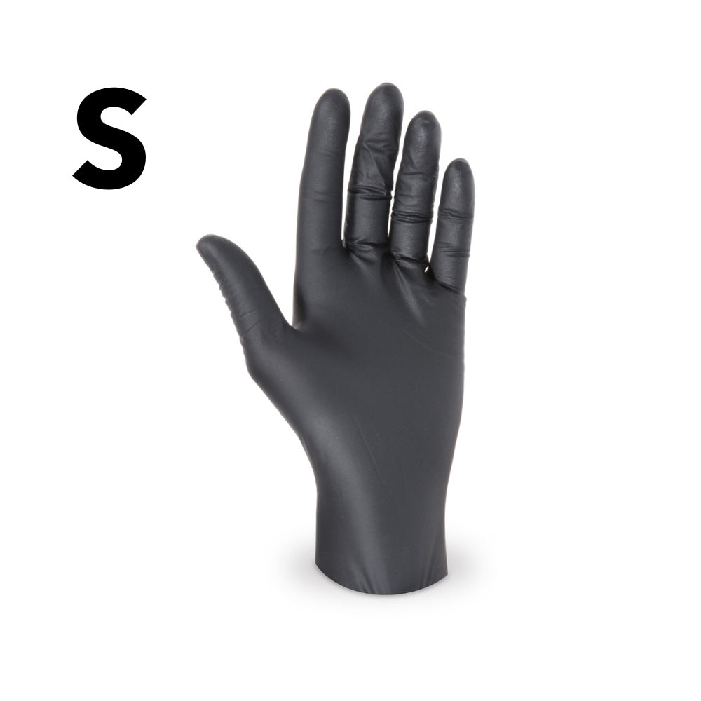 Nitril - Einweghandschuhe, Größe S, schwarz, ungepudert, 100 Stk.