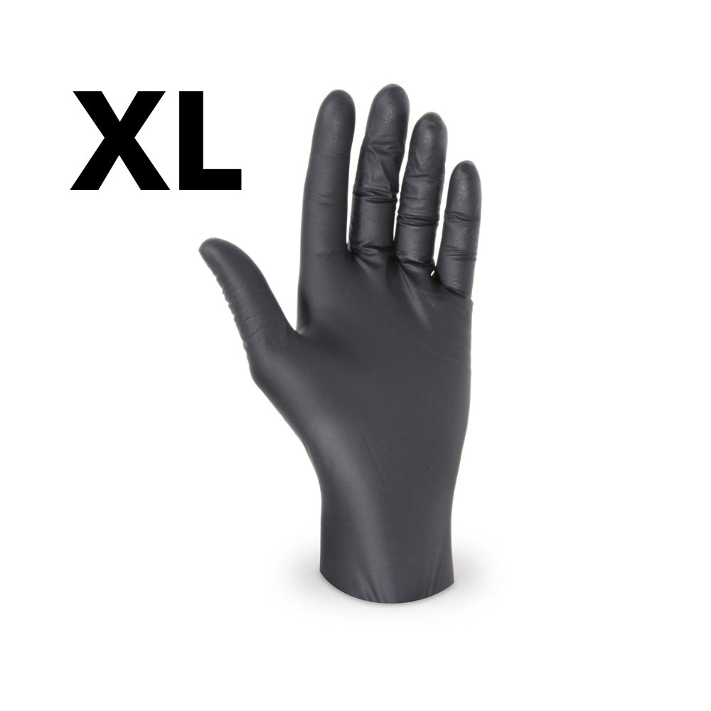 Nitril - Einweghandschuhe, Größe XL, schwarz, ungepudert, 100 Stk.