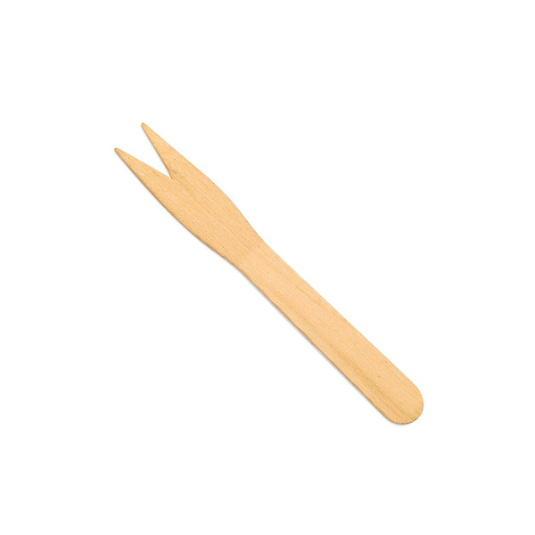 Holz-Pommesgabel, 7,3cm, 100% Bio, 500 Stk.