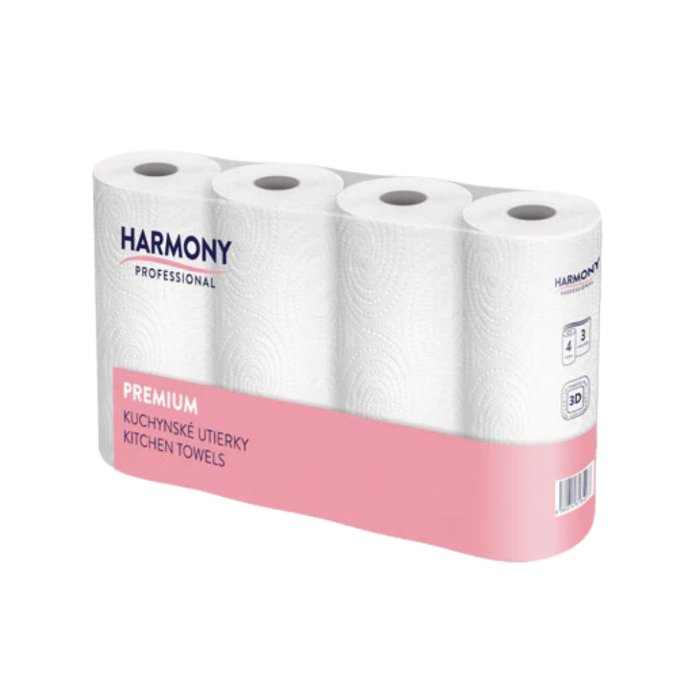 Küchenrollen, 3-lg, Harmony Pro, 50 Blatt x 32 Rollen