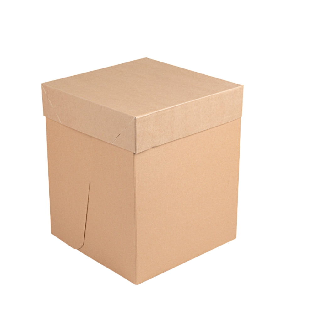 Torten Karton, hoch, 254x254x305mm, braun, THE PACK®, 30 Stk.