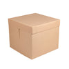 Torten Karton, hoch, 356x356x305mm, braun, THE PACK®, 30 Stk.