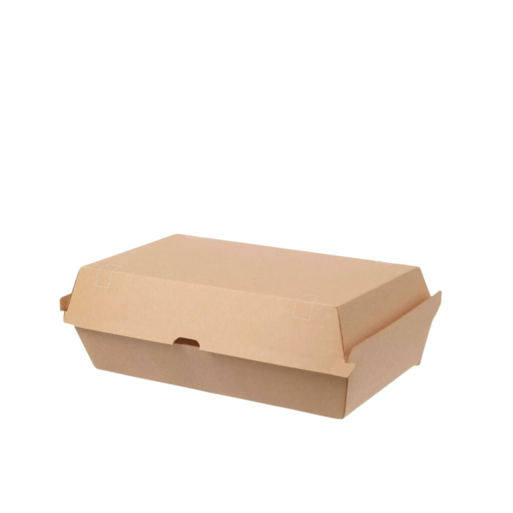 Lunchbox, Wellpappe, kraftbraun, 204x107x79mm, 150 Stk.