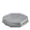 Duni Octaview® Box, APET 1869ml, 305x305x60mm, grau, 96 Stk.