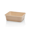 PP Rechteck-Schale 750ml, 183x135x45mm, beige, 500 Stk.