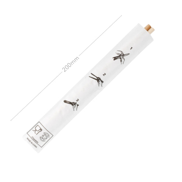 Bambus-Essstäbchen, 20cm, Dragon-Motiv, 100 Stk.