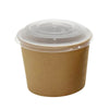 Suppenbecher 1500ml, 55oz inkl. PP-Einleger + -Deckel, Kraftpapier, Ø145x115mm, 150 Sets