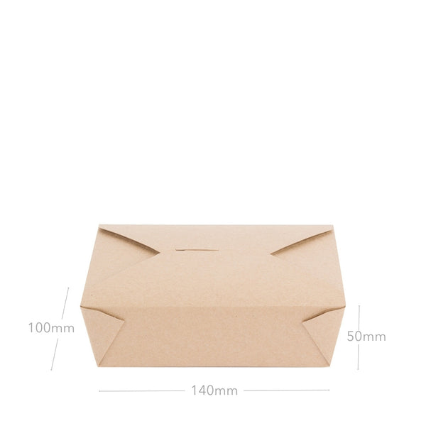 Take-Out-Box 750ml, Kraftpapier, 140x100x50mm, 450 Stk.