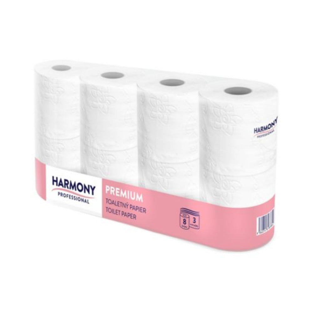Toilettenpapier weiß, 3-lg, Harmony Pro, 250 Blatt x 56 Rollen