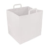 Papiertragetaschen 36x31x36cm, XXL, weiß, Flachhenkel, 125 Stk.