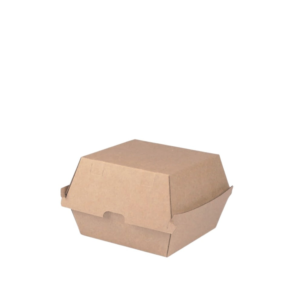 Burger-Box S, kraftbraun, 105x102x84mm, Wellpappe, 180 Stk.