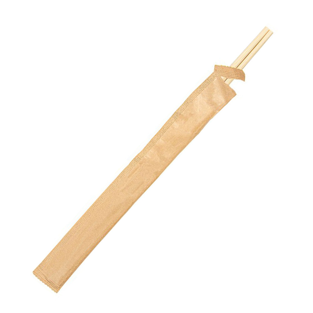 100x Essstäbchen 20cm, Bambus, einzeln verpackt – Packoa