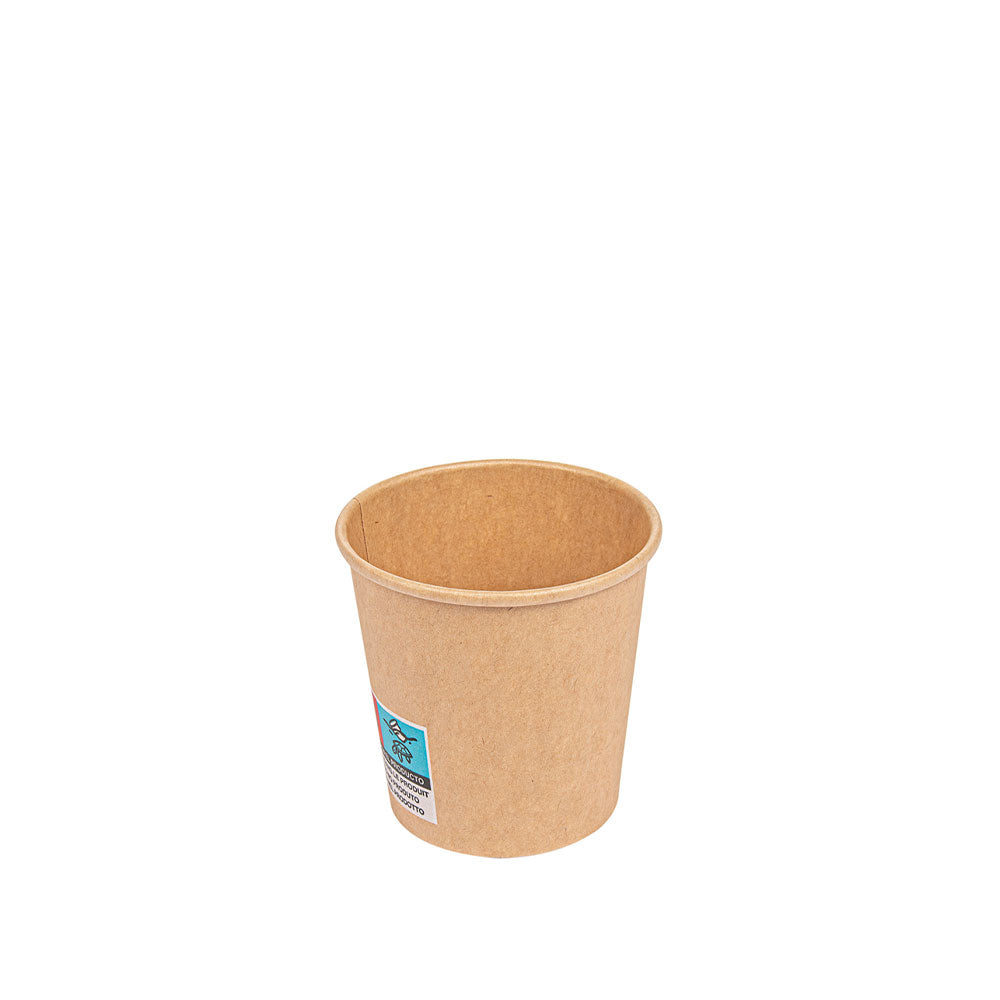 1000x Espresso Becher 100ml, Ø62x60mm, Pappbecher, Heißgetränke, braun – Packoa
