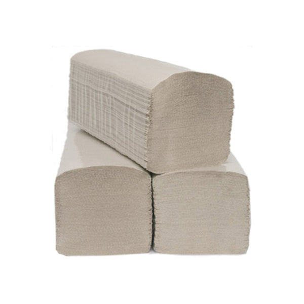 Papierhandtuch, 25x23cm, 1-lagig, ZZ/V-Falz, natur, 5000 Stk./Krt.
