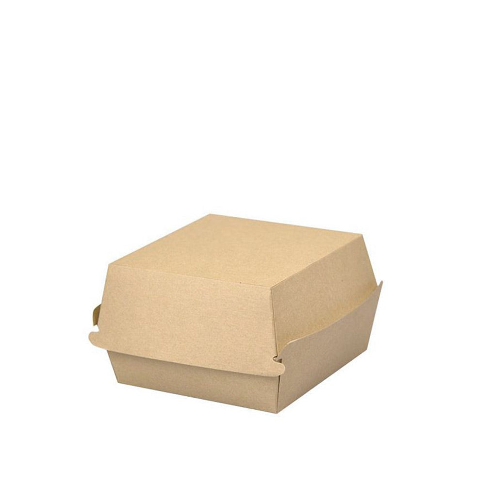 Burger-Box, braun, 110x110x80mm, Kraftpapier, 600 Stk.