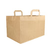 Papiertragetaschen 32x22x25cm, braun, Flachhenkel, 250 Stk.